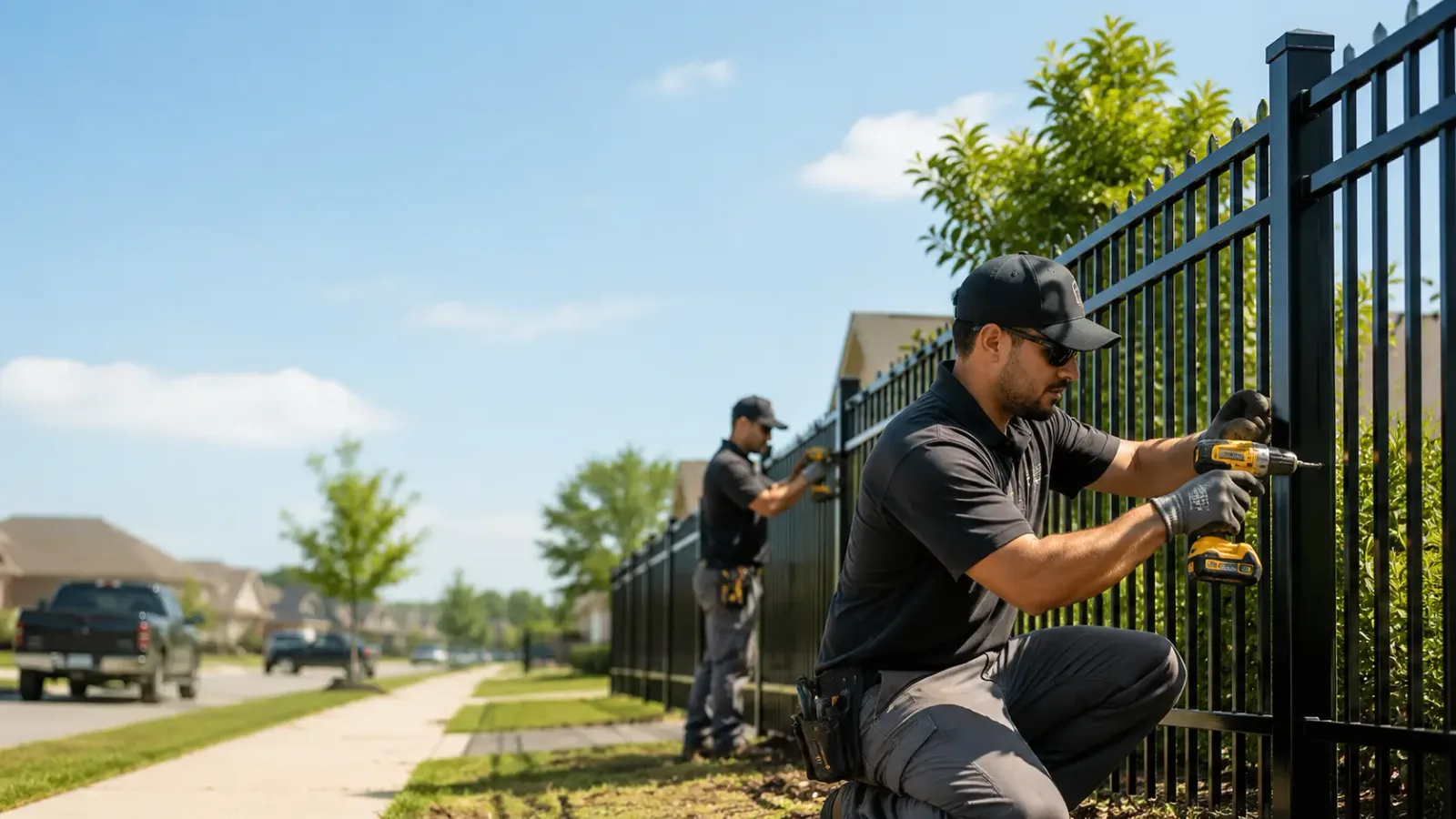 Metal Fence Installation in Westlake, LA